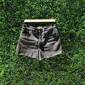 Madewell High-Rise Button Fly Raw Hem Denim Shorts